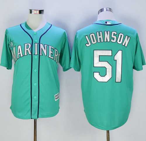 Seattle Mariners #51 Randy Johnson Green New Cool Base Stitched Baseball Jersey,We sell and wholesale Seattle Mariners #51 Randy Johnson Green New Cool Base Stitched Baseball Jersey on line form chian!